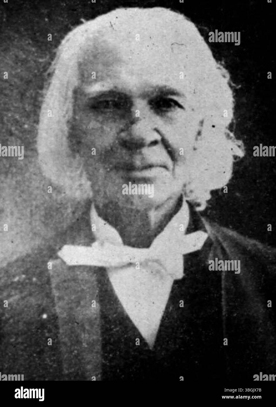 Porträt von James Preston Poindexter, geboren 1819. Von 1862 bis 1898 war er Pastor der Second Baptist Church in Columbus und außerdem Friseur. 1880 war er Mitglied des Stadtrates von Columbus und von 1884 bis 1893 im Board of Education. Poindexter Village wurde 1940 zu seinen Ehren benannt. Stockfoto