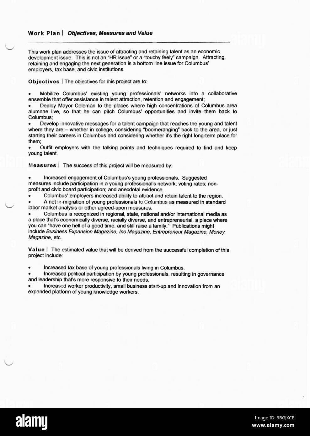 Die Pressemitteilungen von Bürgermeister Michael Coleman aus dem Jahr 2006 geben Einblick in seine politische Arbeit als Columbus erster afroamerikanischer Bürgermeister. Coleman hatte sein Amt von 2000 bis 2016 inne und leistete bedeutende Beiträge zur Stadtverwaltung. Stockfoto