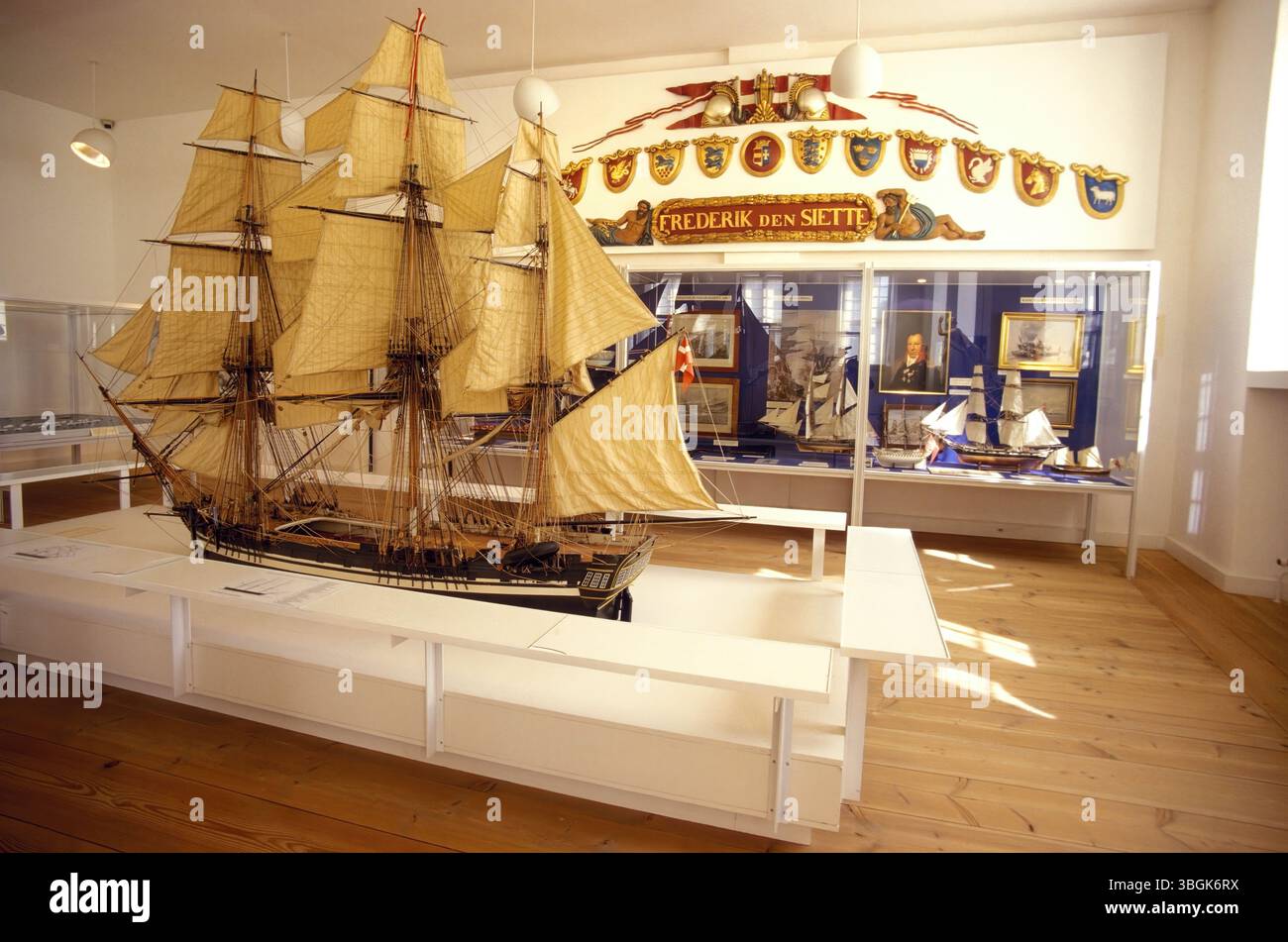 Dänemark Kopenhagen königliches Marinemuseum Stockfoto