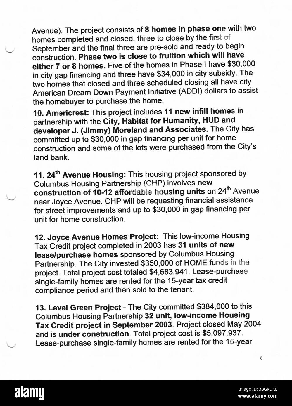 Die Pressemitteilungen von Bürgermeister Michael Coleman aus dem Büro von 2005 beinhalten verschiedene politische Updates, Stadtinitiativen und öffentliche Bekanntmachungen während seiner Zeit als Columbus erster afroamerikanischer Bürgermeister. Seine Führung von 2000 bis 2016 markierte einen bedeutenden Zeitraum in der Entwicklung der Stadt. Stockfoto