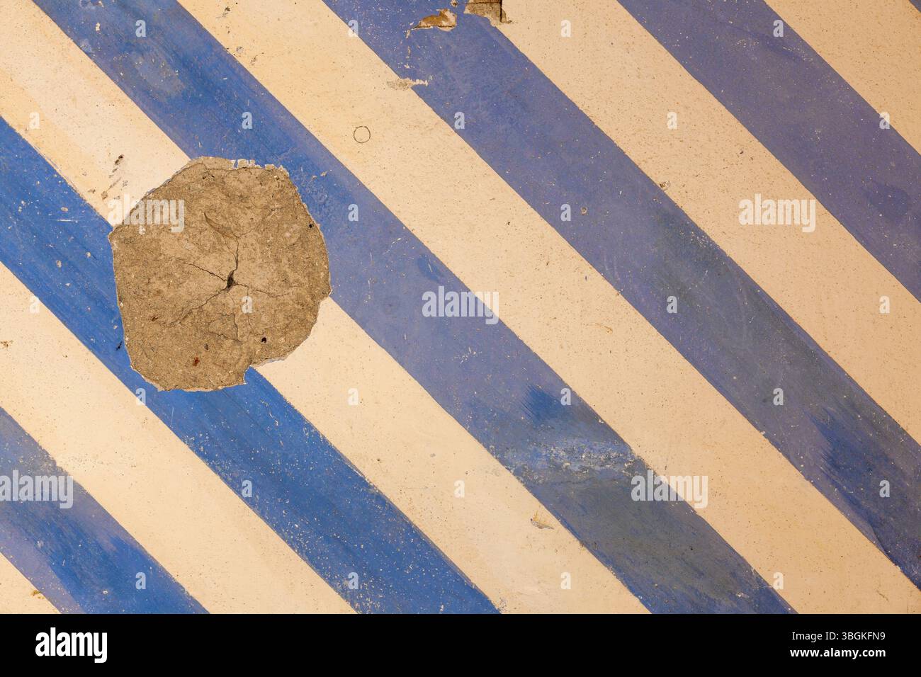 Vintage-Wanddekoration im alten Stil mit Designelementen im Stil der 1930er Jahre Stockfoto