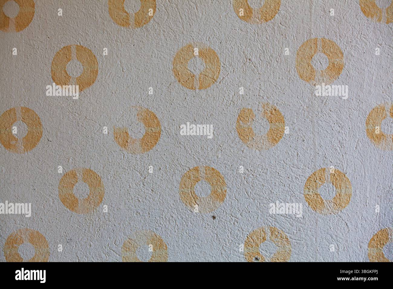 Vintage-Wanddekoration im alten Stil mit Designelementen im Stil der 1930er Jahre Stockfoto