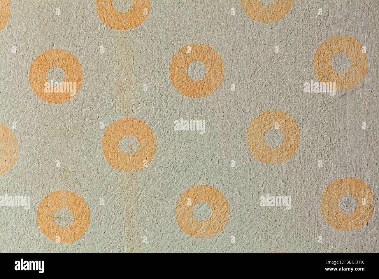 Vintage-Wanddekoration im alten Stil mit Designelementen im Stil der 1930er Jahre Stockfoto