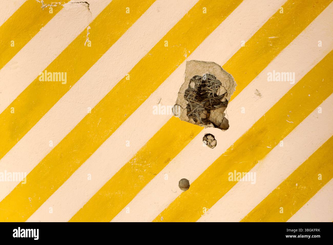 Vintage-Wanddekoration im alten Stil mit Designelementen im Stil der 1930er Jahre Stockfoto