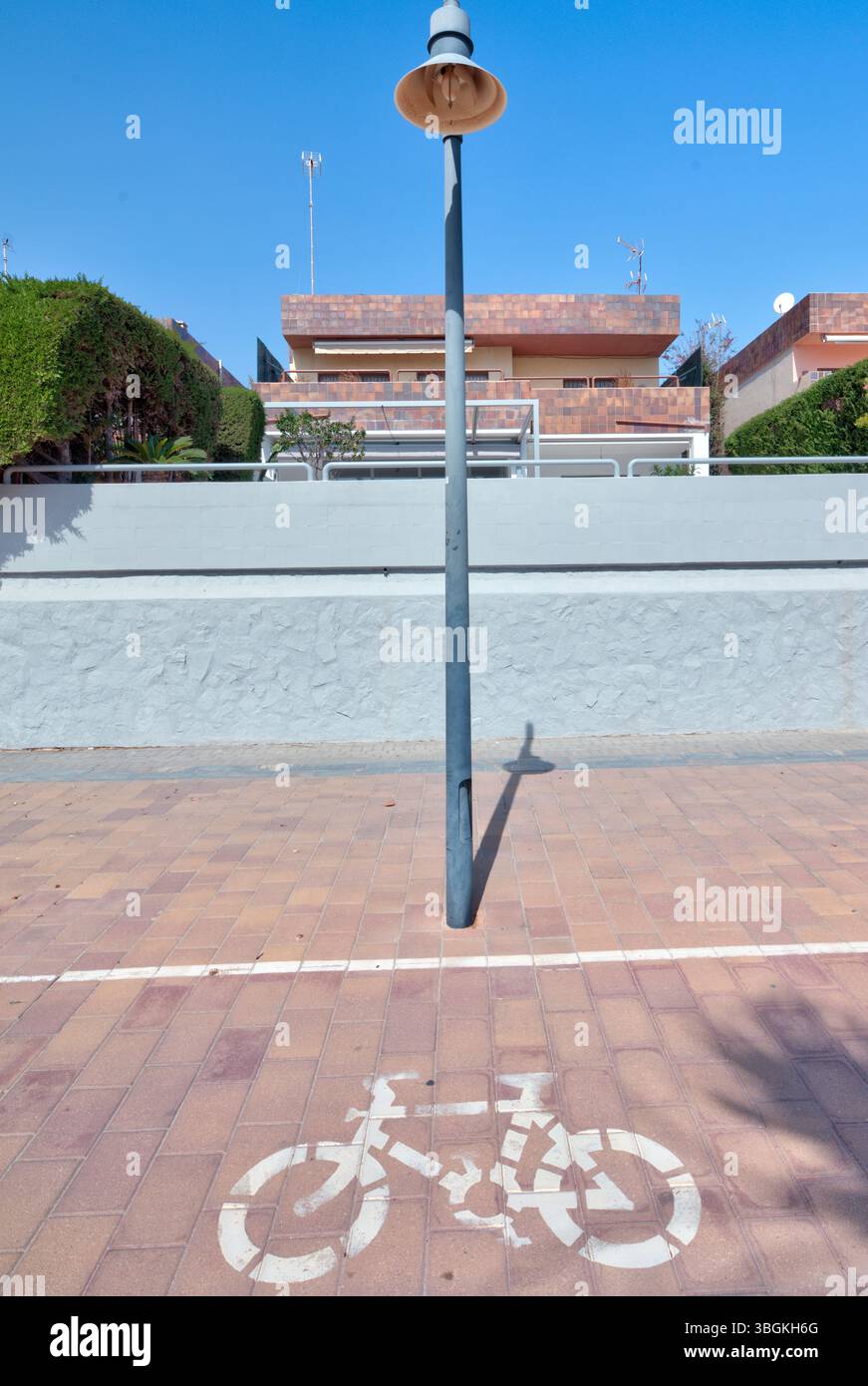 Blick auf das Haus, Architektur, Stadtrundfahrt, Santiago de la Ribera, Mar Menor, autonome Region Murcia, Spanien, Stockfoto