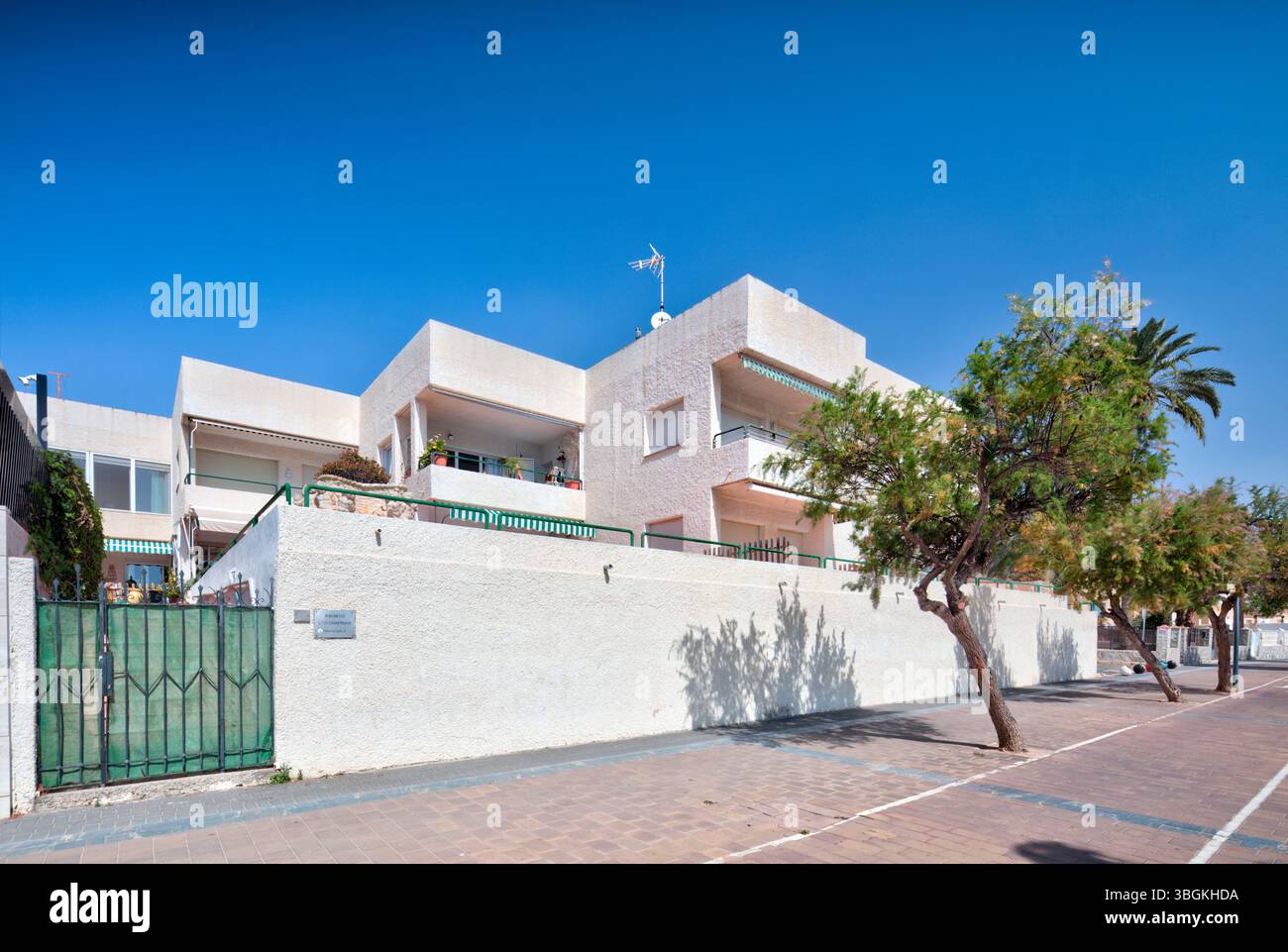 Blick auf das Haus, Architektur, Stadtrundfahrt, Santiago de la Ribera, Mar Menor, autonome Region Murcia, Spanien, Stockfoto