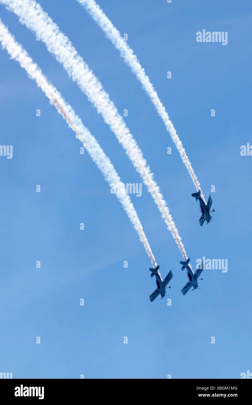 Festival Aereo San Javier, Flugschau, Kunstflug, Santiago de la Ribera, Mar Menor, autonome Region Murcia, Spanien, Stockfoto