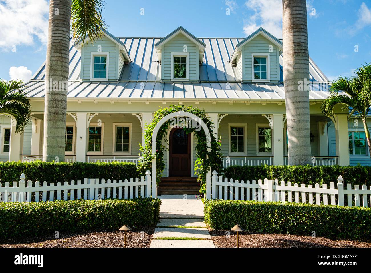 Private Residenz, 10th Avenue South South, Naples, Florida Stockfoto