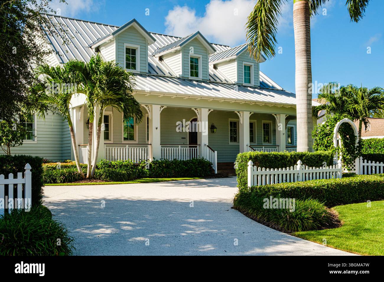 Private Residenz, 10th Avenue South South, Naples, Florida Stockfoto