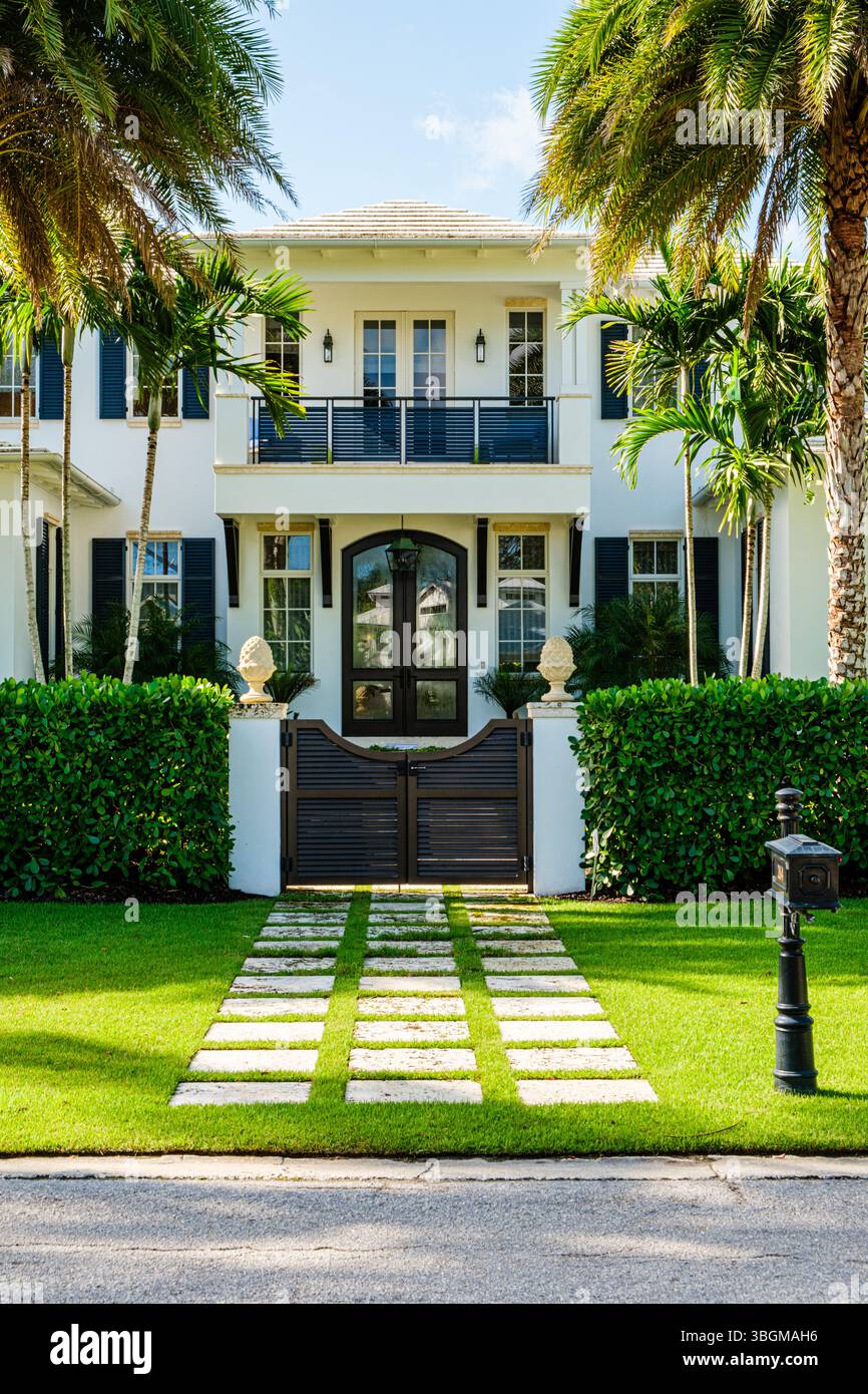 Private Residenz, 10th Avenue South South, Naples, Florida Stockfoto