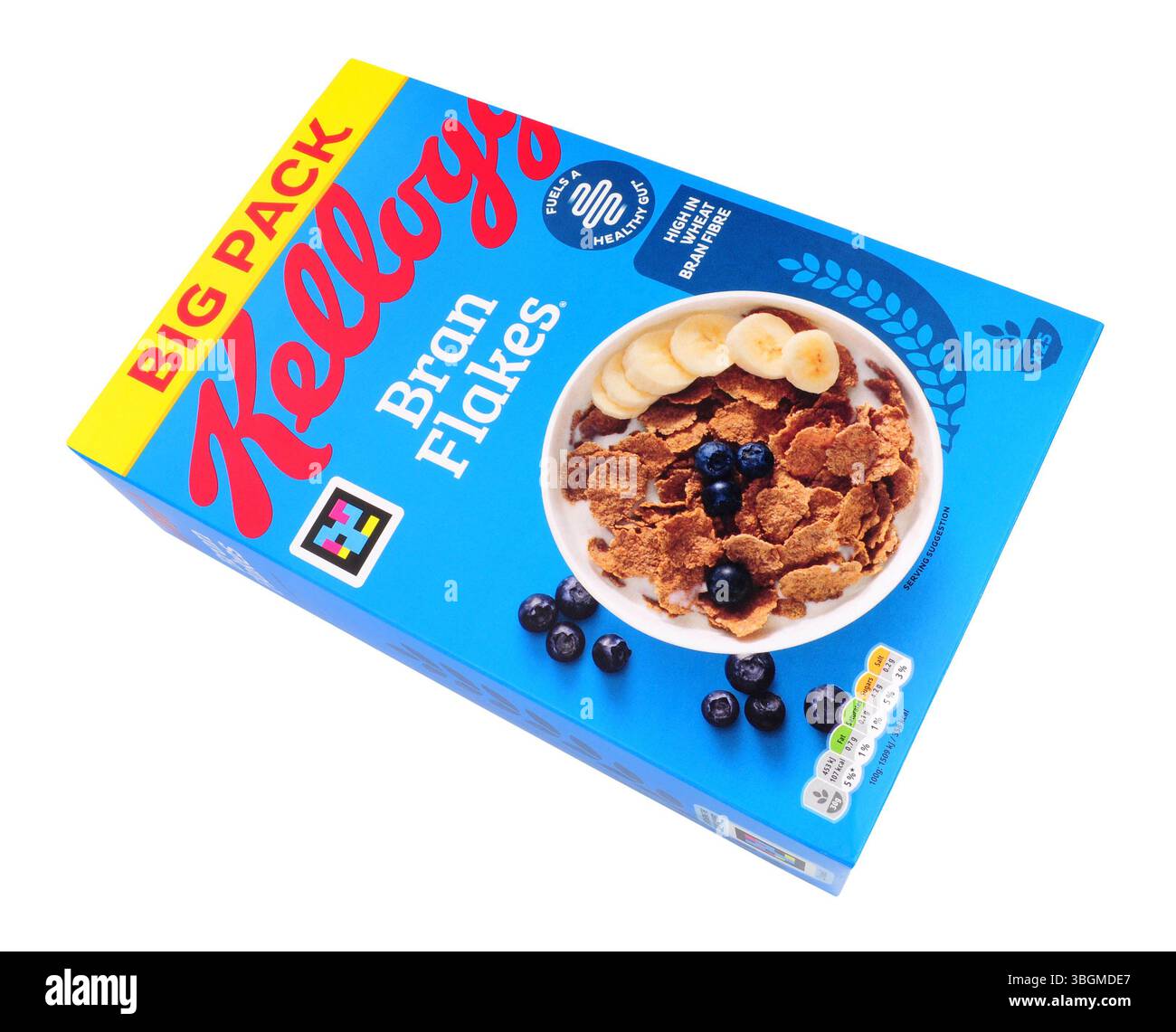 Kellogg's Kleie Flocken Pack knusprige Vollkorn-Getreideflocken in einer 750-g-Packung Stockfoto