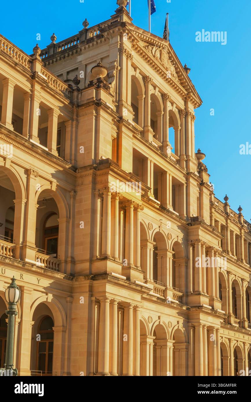 Treasury Building, Brisbane Square, Brisbane, Queensland, Australien Stockfoto
