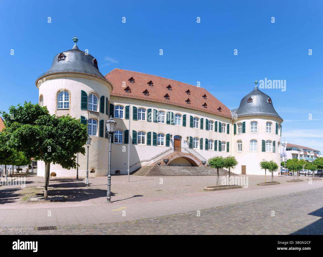 Herzogschloss in der Königstraße in Bad Bergzabern, Rheinland-Pfalz, Deutschland Stockfoto