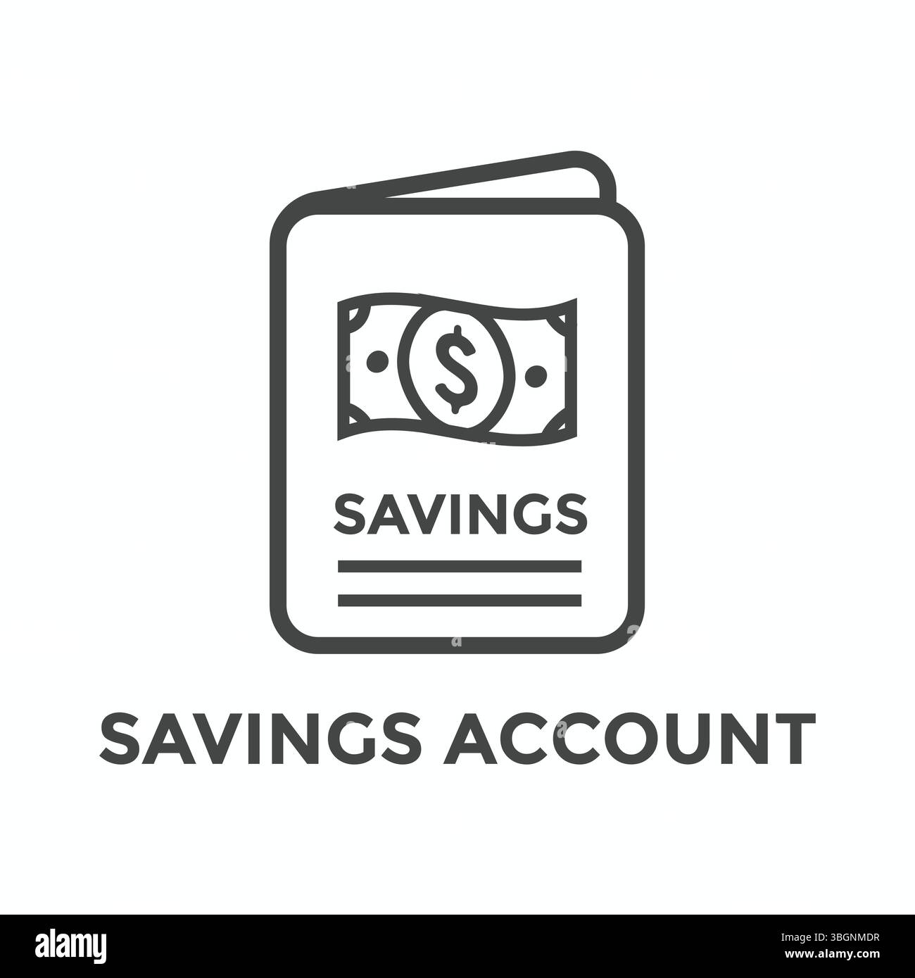 Sparkonto - Symbol Für Vergebung Von Schulden Für Studentendarlehen Stock Vektor