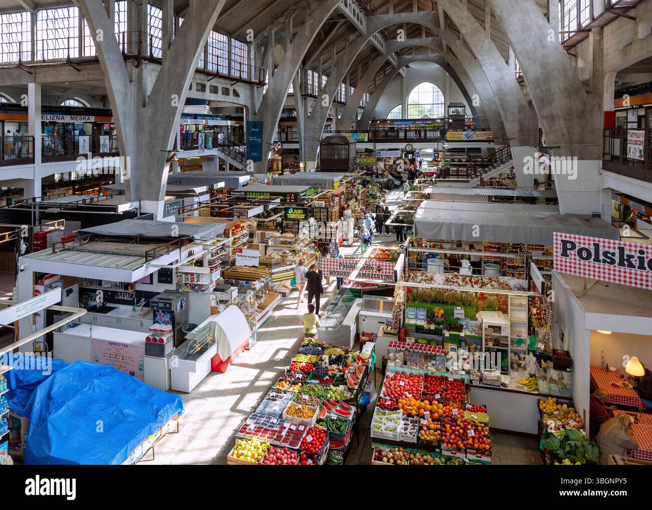 Markthalle (Hala Targowa) in der Altstadt (Stare Miasto) von Breslau (Breslau) in der Woiwodschaft Dolnoslaskie in Polen Stockfoto