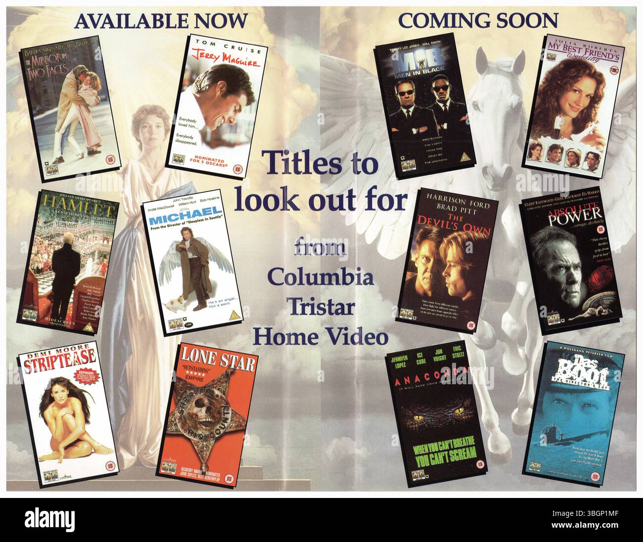 1997 VHS-Videotitel von Columbia TriStar Home Video; Stockfoto