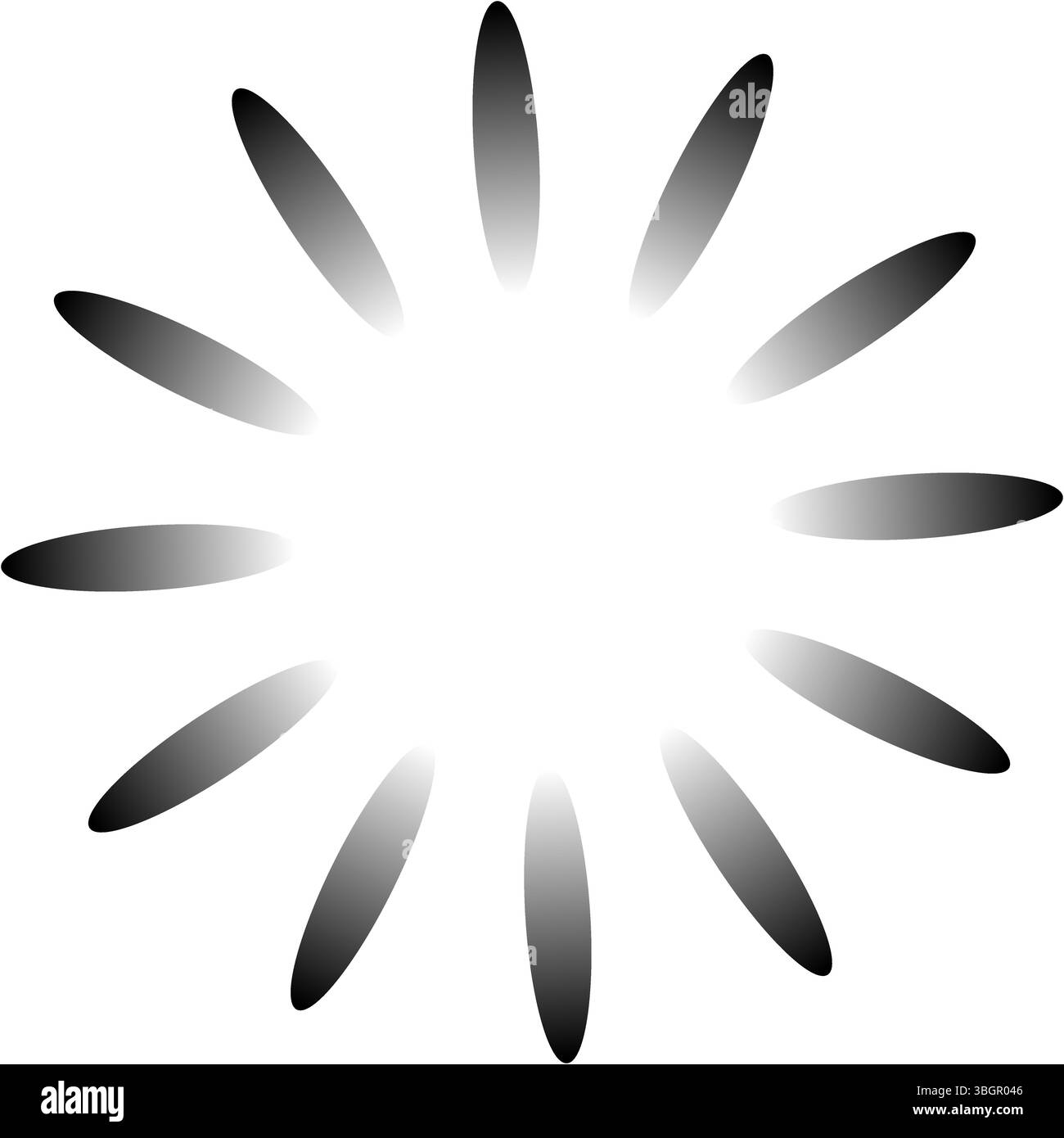 Silberner Starburst-Effekt. Glänzende Lichtstrahlen. Symbol für leuchtendes Licht. Vektorglanz-Illustration. Stock Vektor