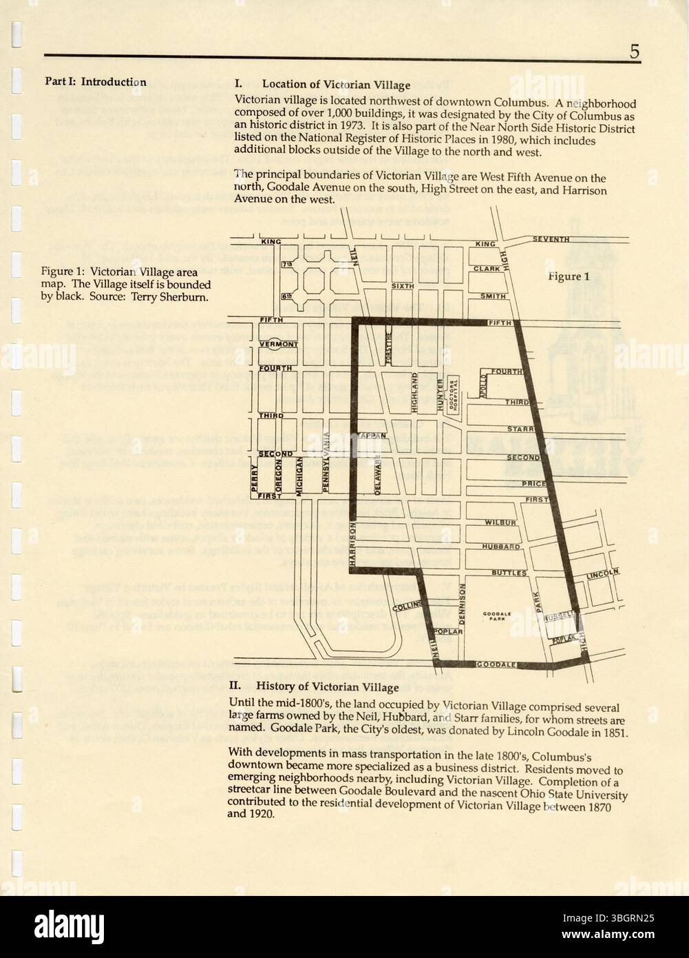 Das Victorian Village Handbook von 1988 bietet detaillierte Richtlinien für die Sanierung alter Gebäude und ermutigt die Eigentümer, den historischen Charakter des Viertels beizubehalten und gleichzeitig eine angemessene Neuentwicklung zu ermöglichen. Stockfoto