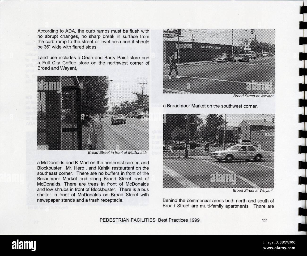 Dieser Leitfaden für 1999 vermittelt den lokalen Gemeinschaften Best Practices für die Erstellung oder Verbesserung von Fußgängerprogrammen, indem häufige Probleme wie Sicherheit, Zugänglichkeit und Infrastrukturmängel in Fußgängereinrichtungen behandelt werden. Stockfoto