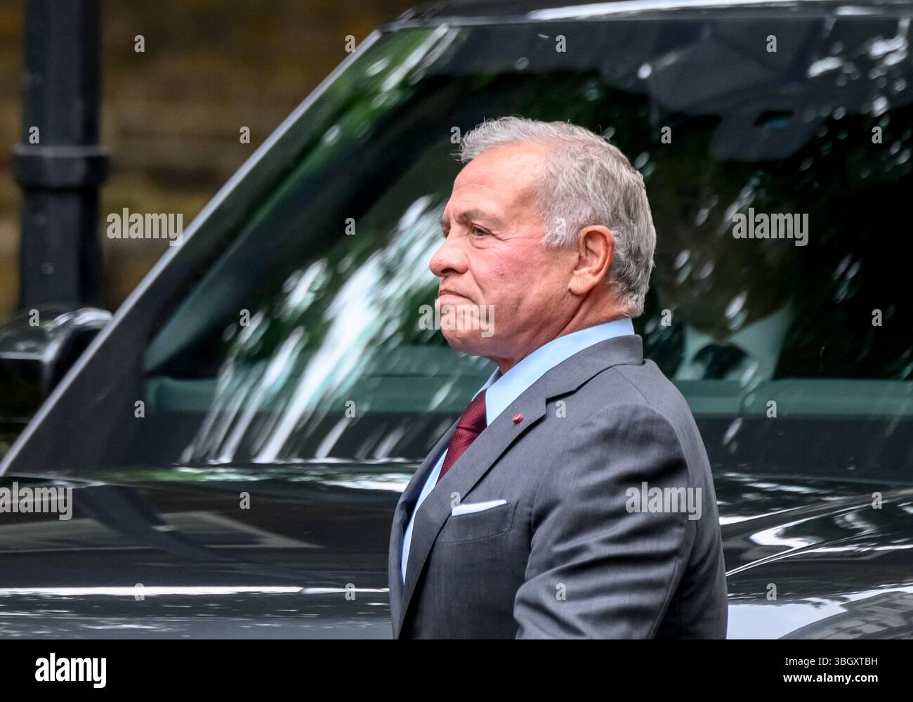 London, Großbritannien. Juni 2025. König von Jordanien, Abdullah II. Bin Al-Hussein, kommt in der Downing Street zu Gesprächen, Premierminister Keir Starmer Stockfoto
