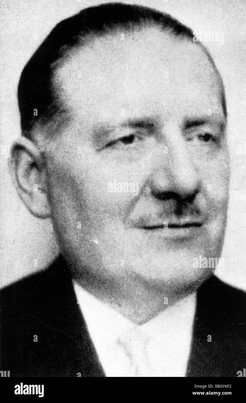 Alain Poher. 3. Oktober 1968 Stockfoto