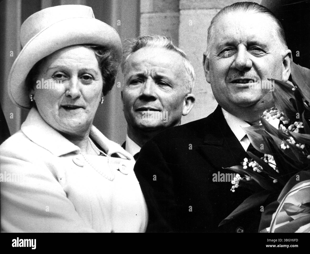 Alain Poher. 1. Mai 1969 Stockfoto