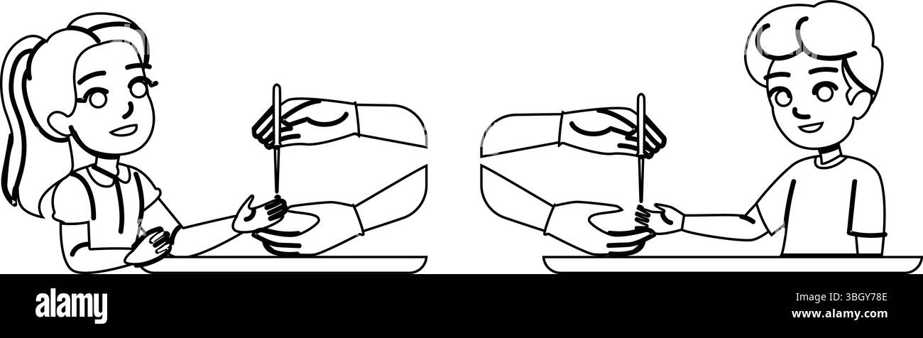 Glukosebluttest-Kid-Vektor Stock Vektor