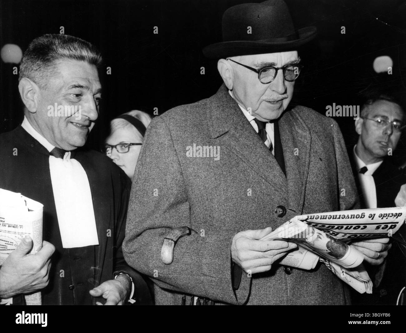 Jean-Louis Tixier-Vignancour und Pierre Jacquinot 30. Oktober 1962 Stockfoto