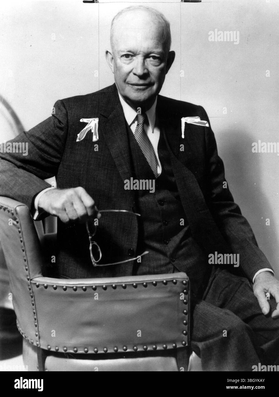 In kritischem Zustand. Der ehemalige Pres Dwight Eisenhower bleibt nach seinem siebten Herzinfarkt in kritischem Zustand. August 1968 Stockfoto