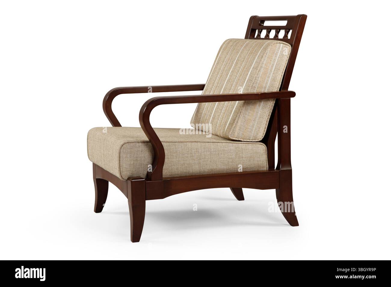 Sessel isoliert auf weißem Hintergrund. Stockfoto