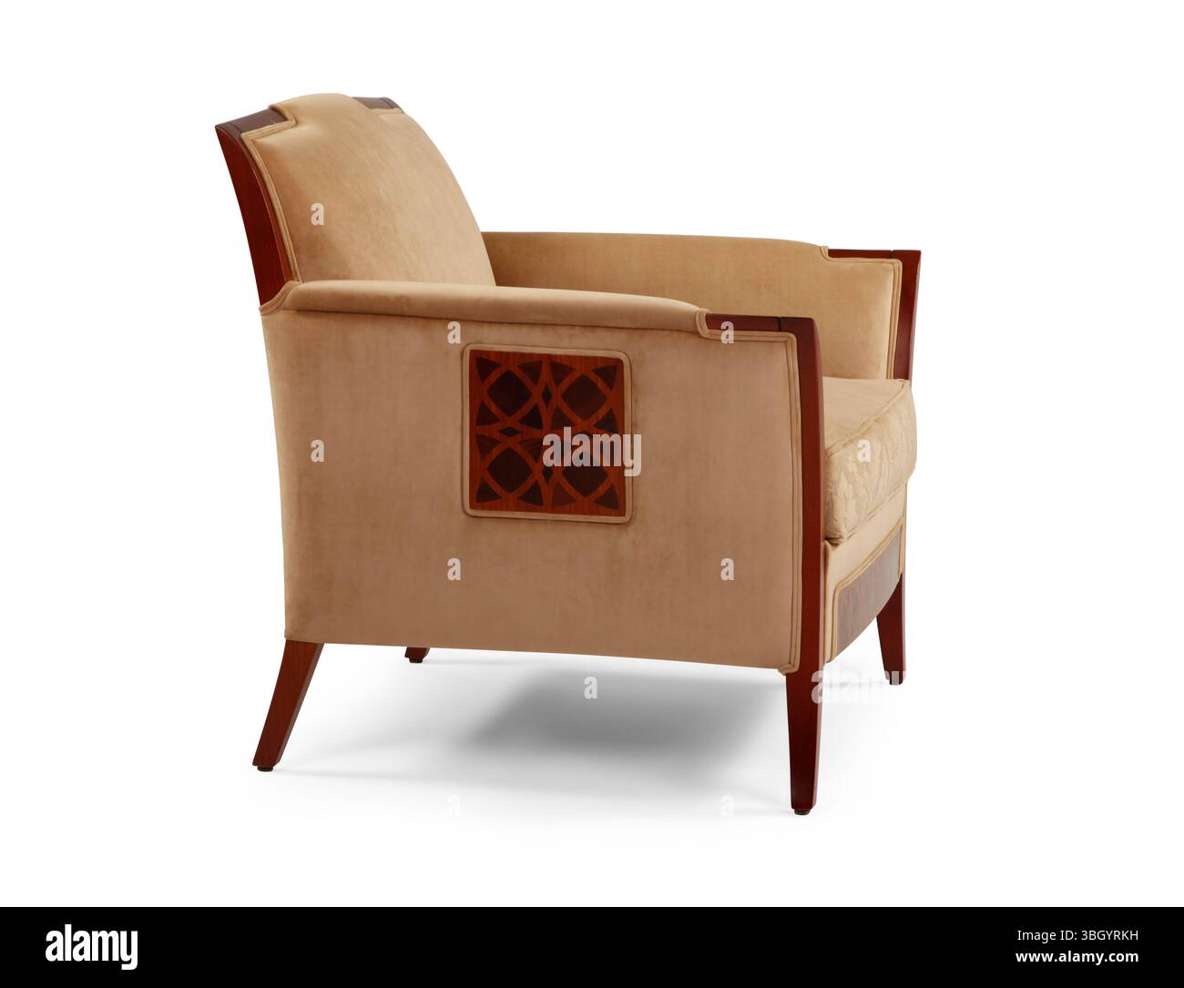 Sessel isoliert auf weißem Hintergrund. Einzelsofa Stockfoto