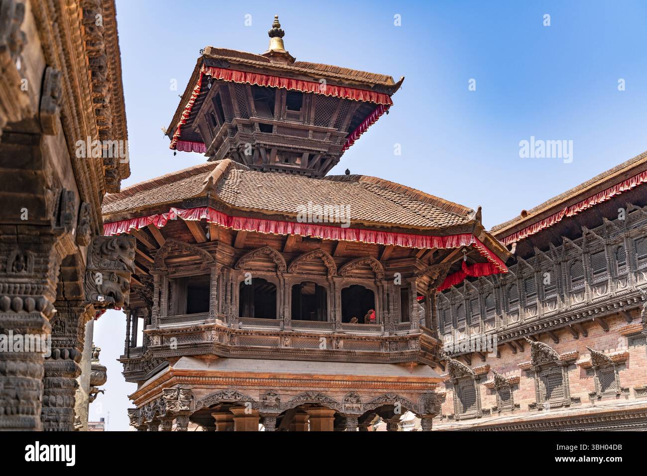 Der Bhaktapur Durbar Square In Nepal Stockfoto
