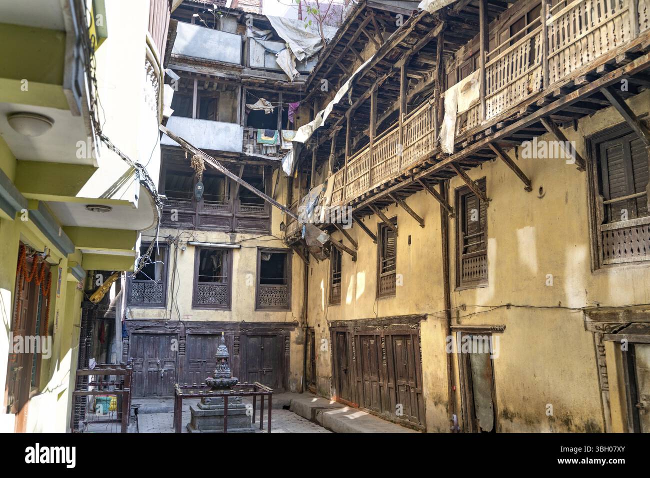 Nepal, Kathmandu, das alte nepalesische Haus, Asien Stockfoto