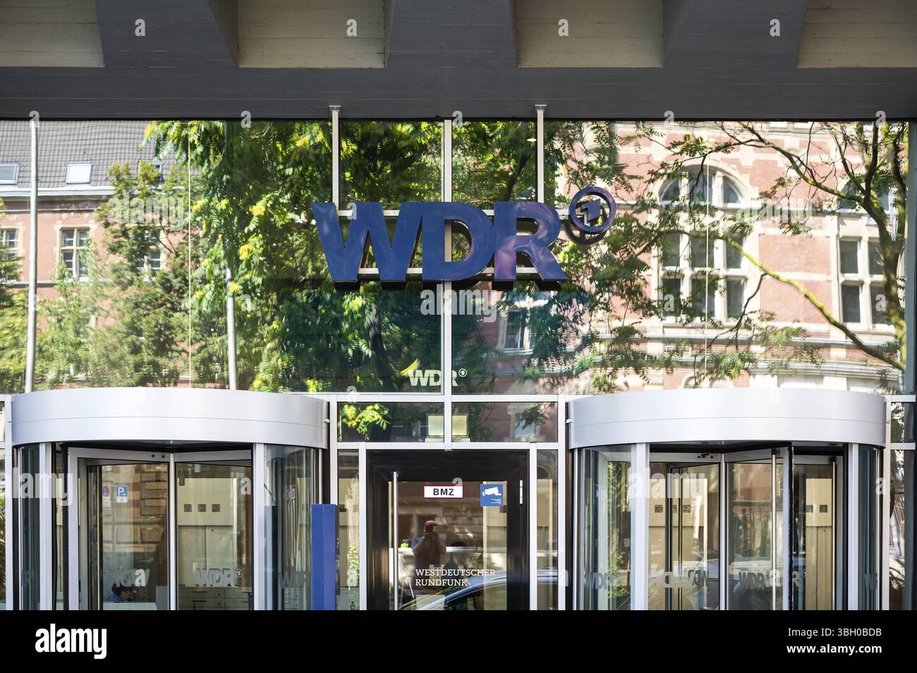 Köln, Nordrhein-Westfalen, Deutschland, 25. Juli 2024 - Hauptsitz des WDR, des westdeutschen Rundfunks, Europa Stockfoto