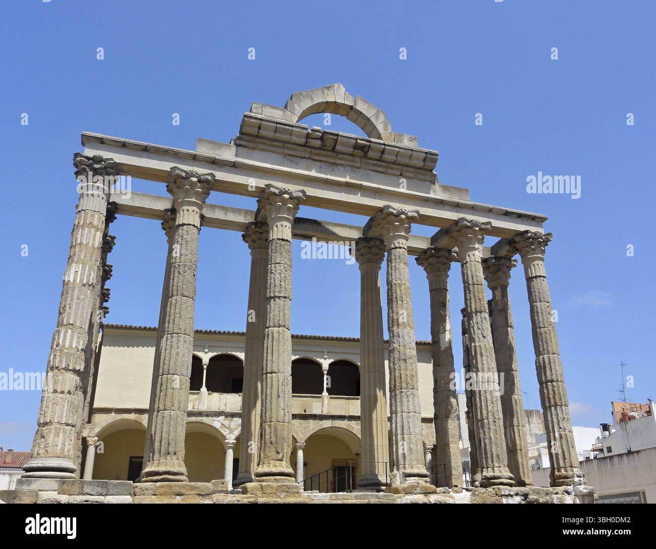 Ruinen der historischen Stätte aus römischer Zeit Stockfoto