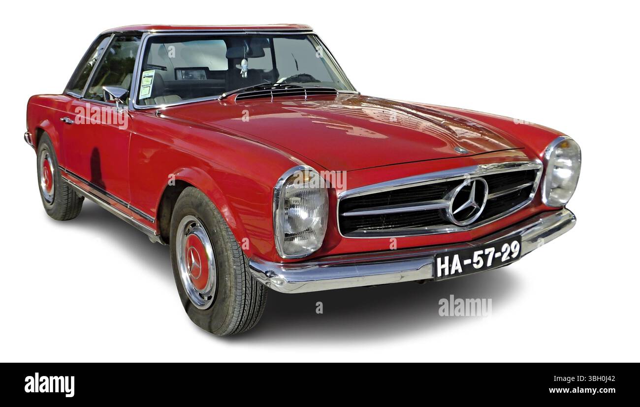Sehr schöner, beliebter Oldtimer aus den 70er Jahren Die Mercedes-Pagode, 190 SL Stockfoto