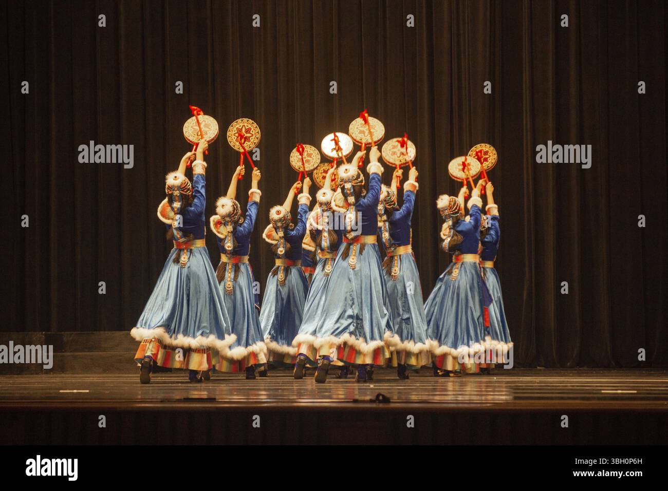 Taichung/Taiwan-18.03.2018:der taiwanesische Tanzwettbewerb zwischen Teenagern Stockfoto