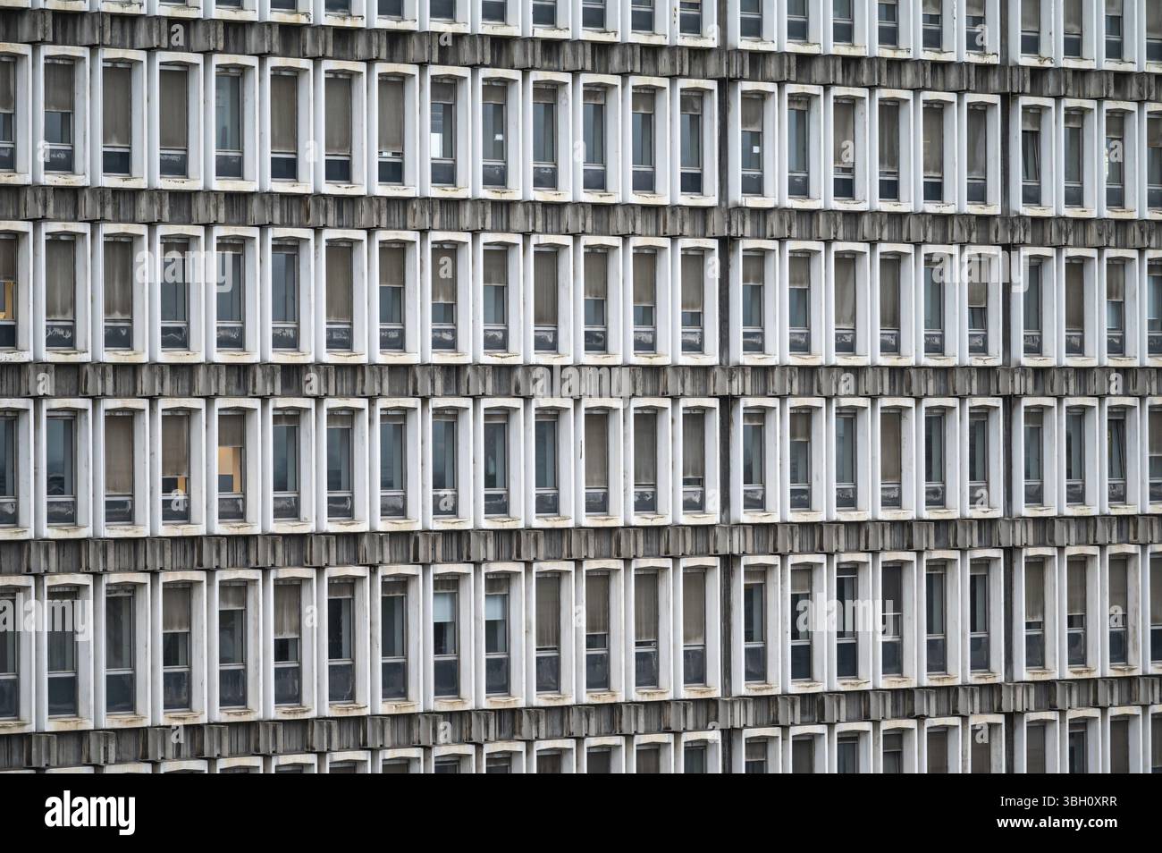 Schaerbeek, Brüssel, Belgien - 10. September 2024 - Hauptsitz des französischen belgischen Rundfunks RTBF Stockfoto