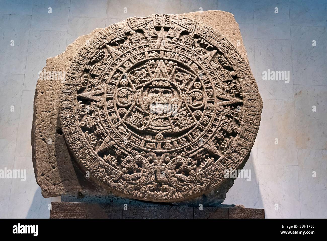 Ein Besuch im Antropologiemuseum in Mexiko-Stadt, Mexiko Stockfoto