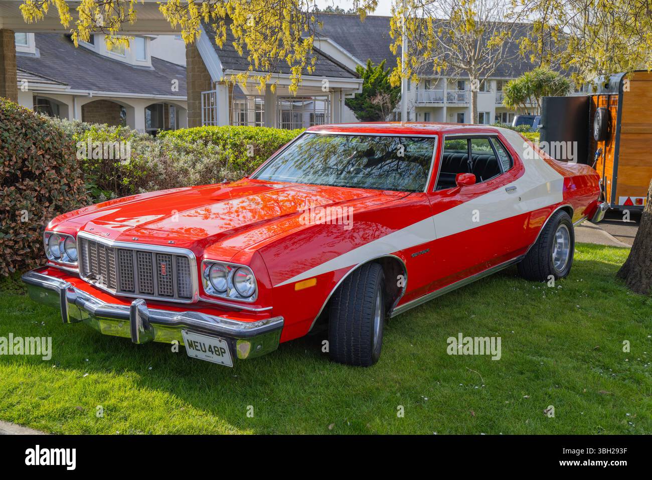 Clevedon Autos und Kaffee Stockfoto