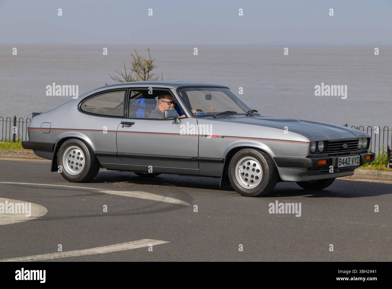 Clevedon Autos und Kaffee Stockfoto
