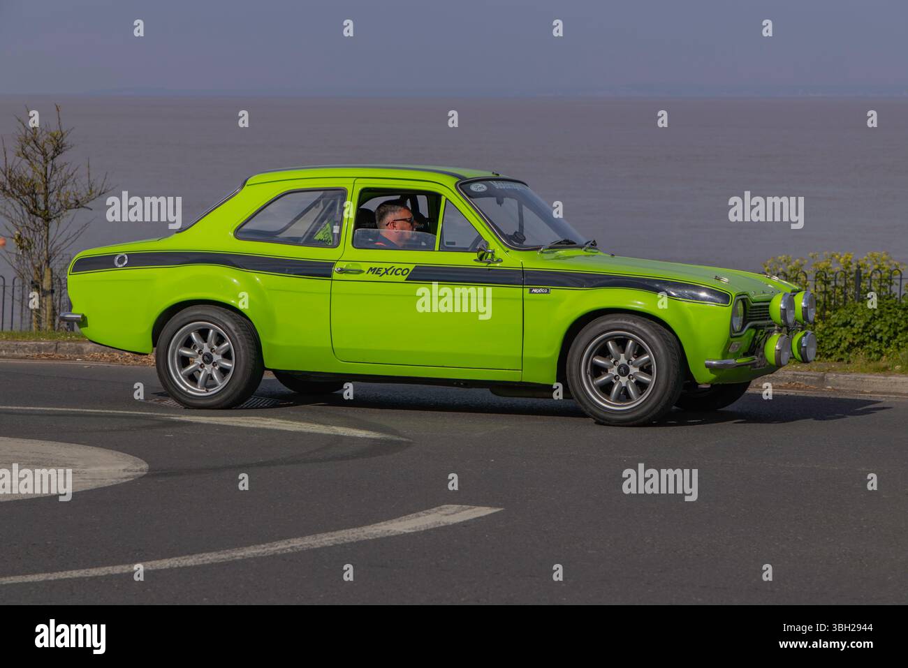 Clevedon Autos und Kaffee Stockfoto