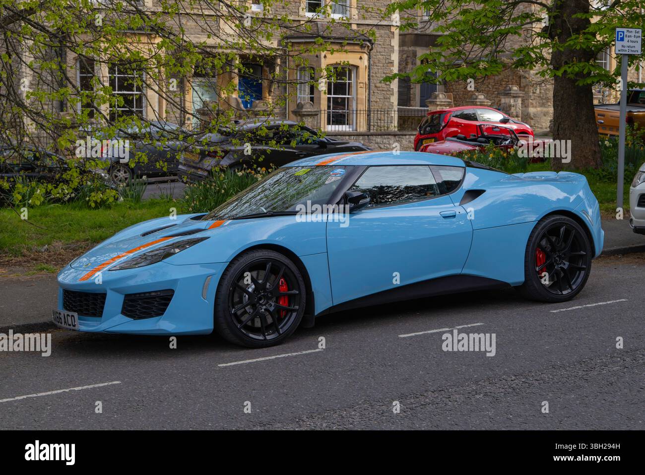 Clevedon Autos und Kaffee Stockfoto
