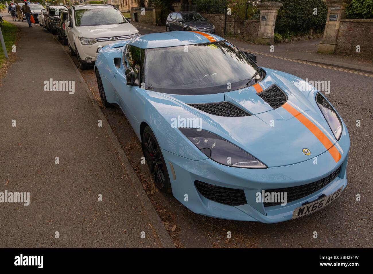 Clevedon Autos und Kaffee Stockfoto