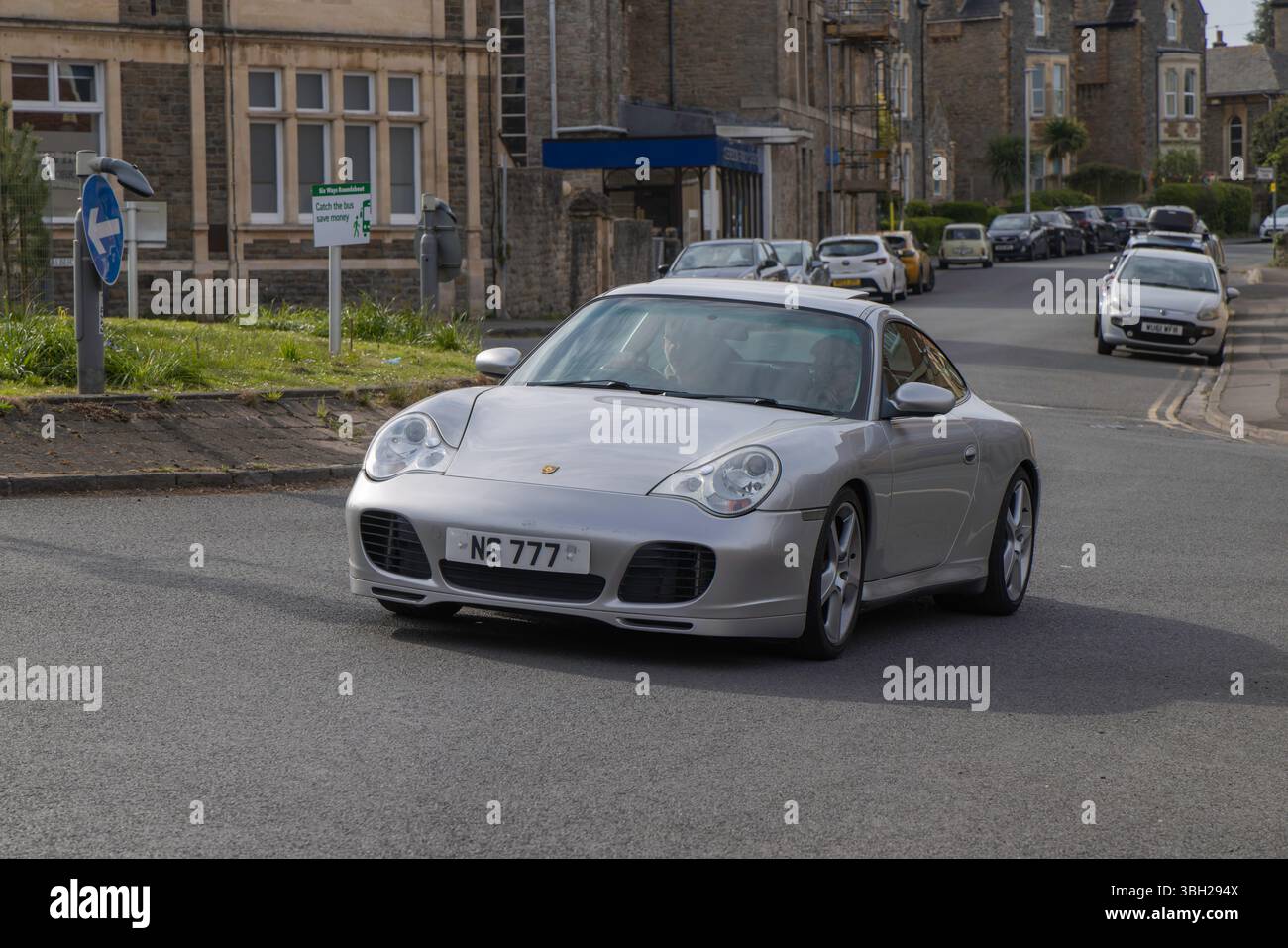 Clevedon Autos und Kaffee Stockfoto