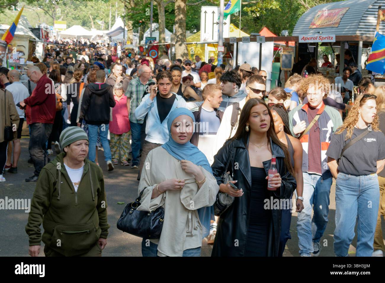 Karneval der Kulturen 2025, Veranstaltung, Strassenfest, Multikulti, Berlin-Kreuzberg, Stockfoto