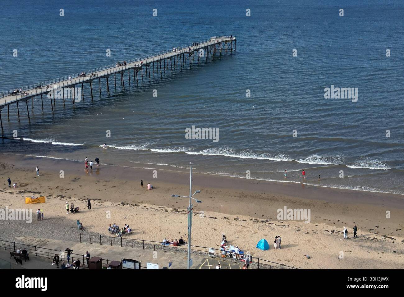 Viktorianische Architektur Saltburn by the Sea victorian Pier, North Yorkshire Urlaubsort Stockfoto