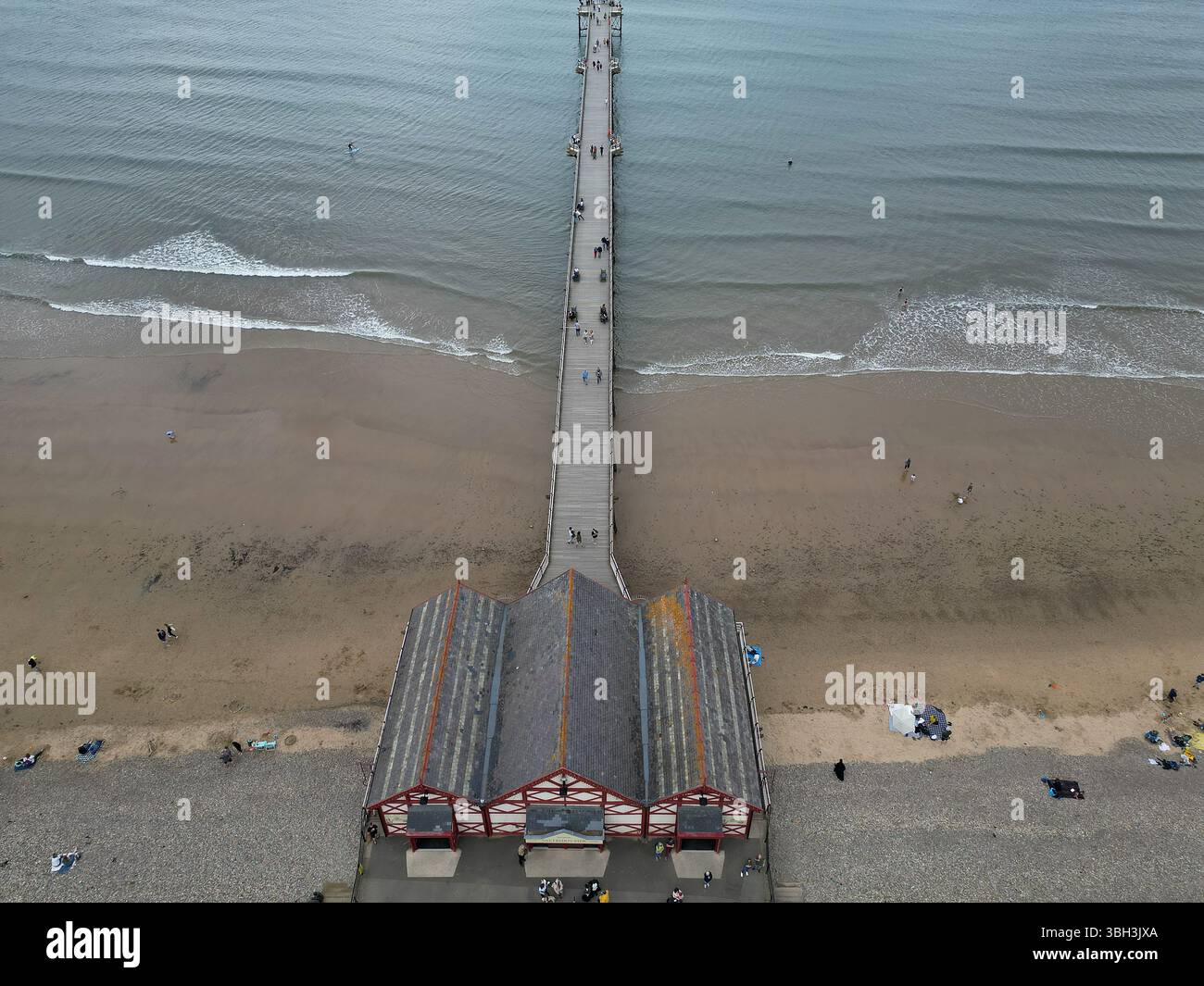 Viktorianische Architektur Saltburn by the Sea victorian Pier, North Yorkshire Urlaubsort Stockfoto
