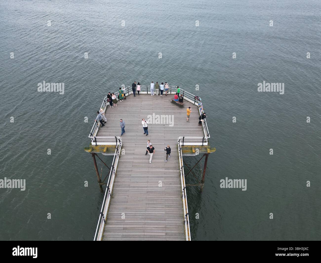 Viktorianische Architektur Saltburn by the Sea victorian Pier, North Yorkshire Urlaubsort Stockfoto