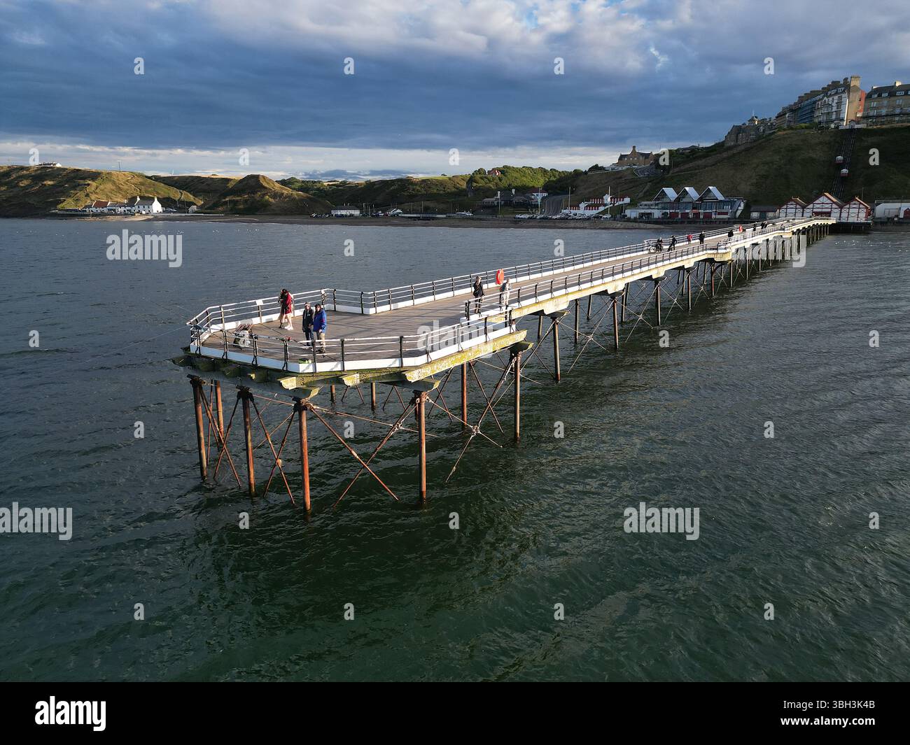 Viktorianische Architektur Saltburn by the Sea victorian Pier, North Yorkshire Urlaubsort Stockfoto